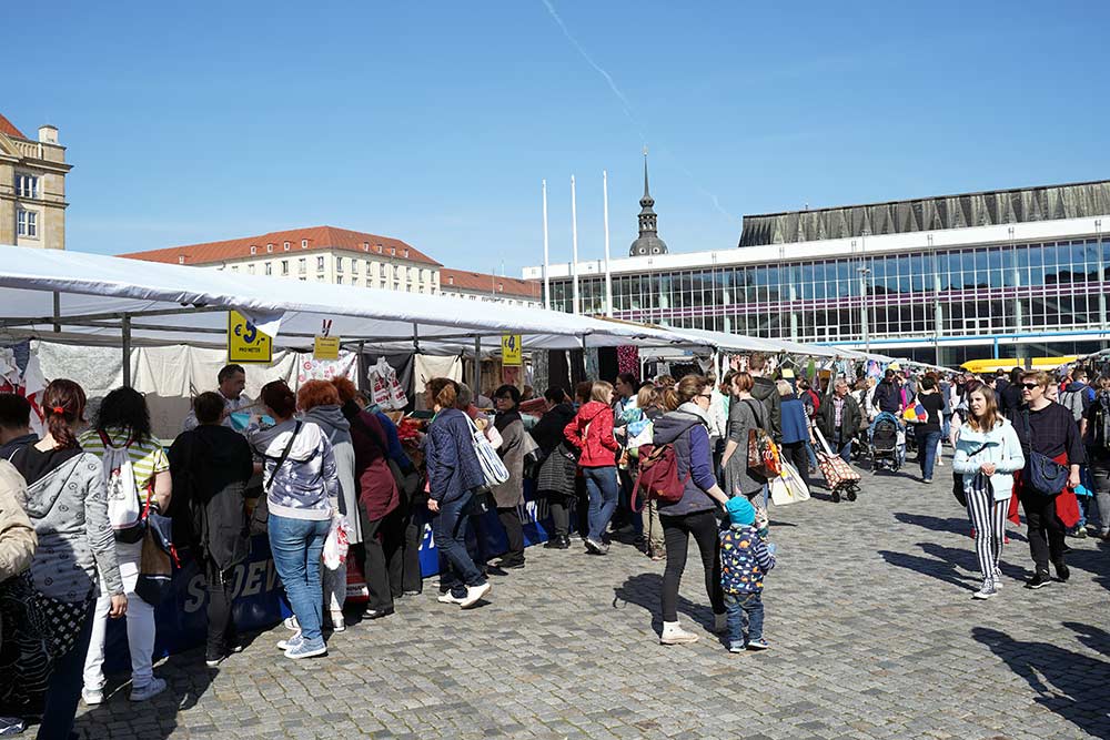 Stoffmarkt in Dresden