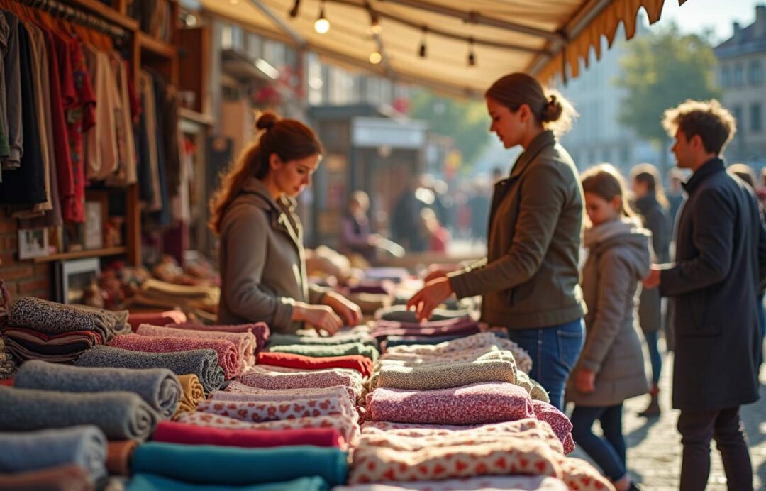 Auf dem Stoffmarkt